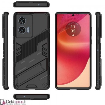 Smūgiams atsparus dėklas su kojele - juodas (Motorola Edge 50 Fushion) Smūgiams atsparus dėklas su kojele - juodas (Motorola Edge 50 Fushion)